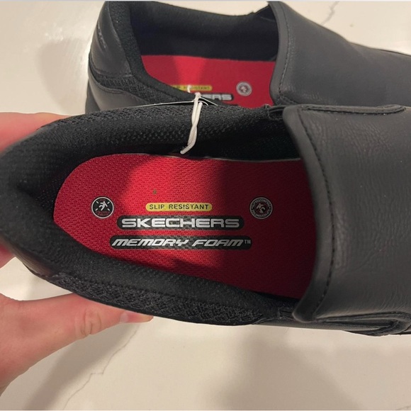 Skechers Men\'s Nampa Broxtin Hands Free Slip-ins Sr Food Service Shoe Size 9,5 main image 8